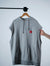 Und grey melange sweat vest with "Red Und Badge"